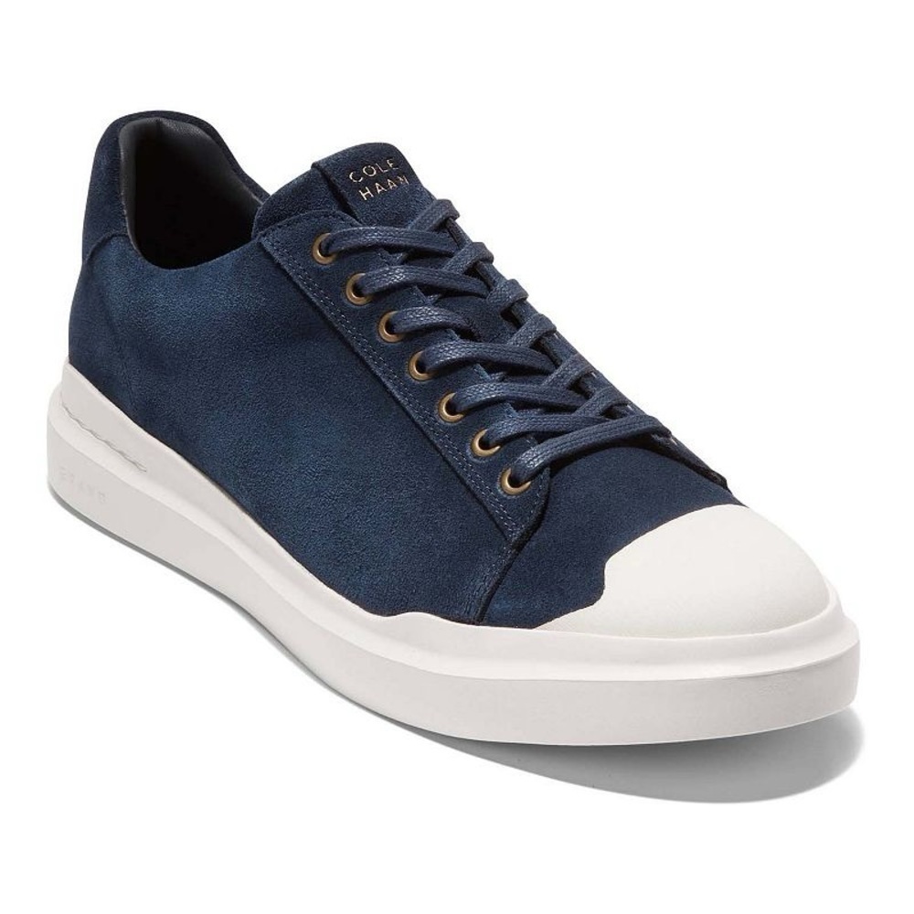 Cole Haan GrandPro Rally Cap Men's Toe Sneaker Navy Suede Sz 10.5 Like New